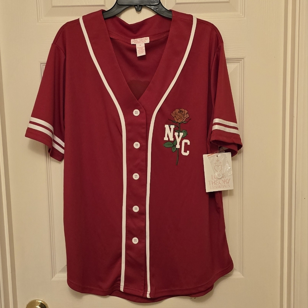 NWT Womens Love Theory Essentials NYC Jersey Size XL